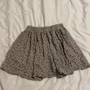 brandy melville flower pattern skirt